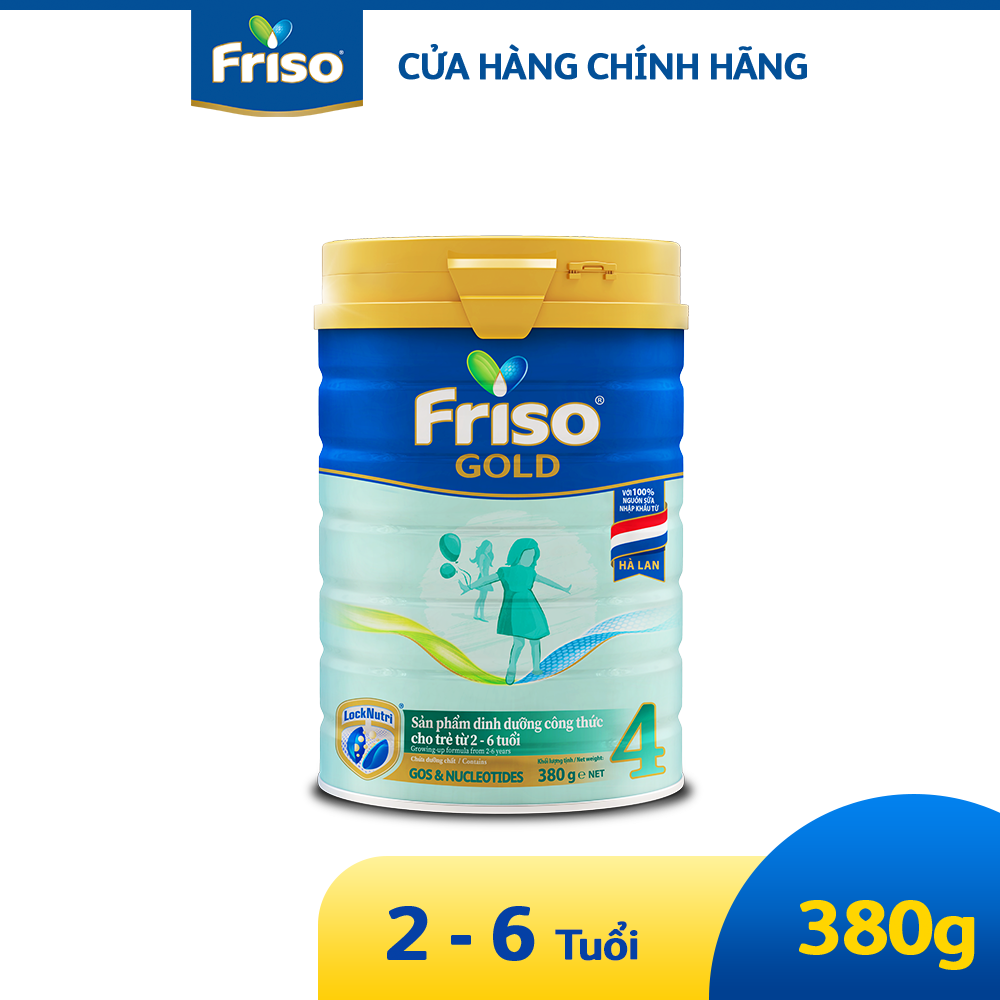 Sữa công thức Friso Gold 4 380G cho bé 2-6 tuổi