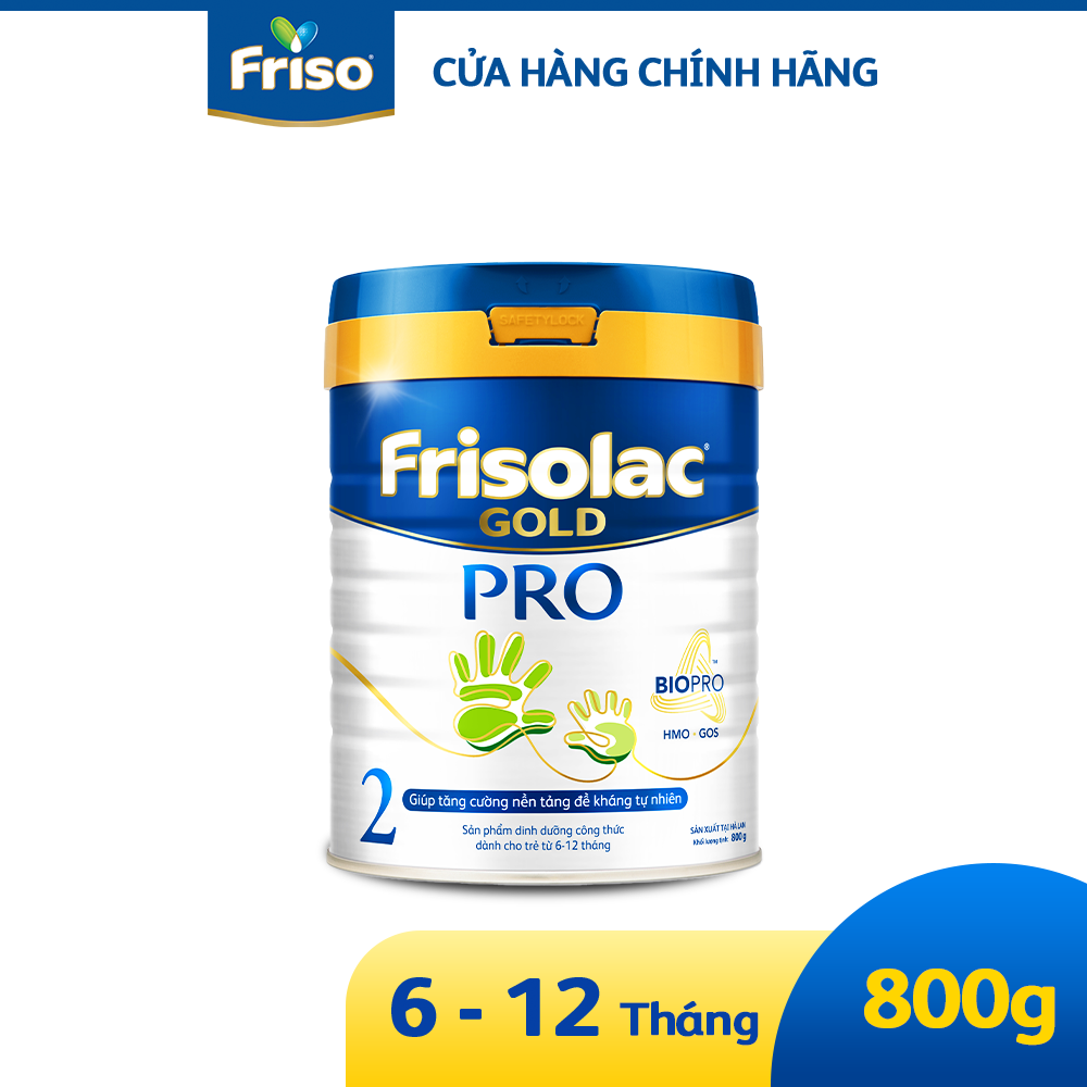 Sữa công thức Frisolac Pro 2 800G cho bé 6-12 tháng