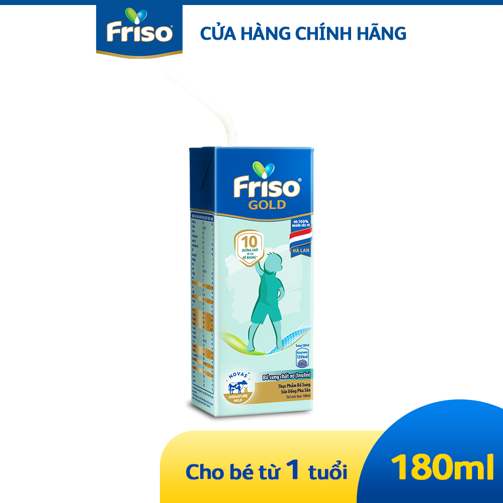 Thùng 48 hộp sữa uống pha sẵn Friso Gold 180ML cho bé 1 tuổi trở lên ...